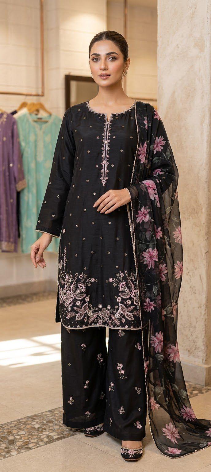 Modern Embroidered Outfit