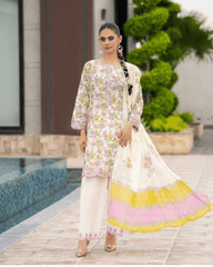 Soft Embroidered Lawn Outfit