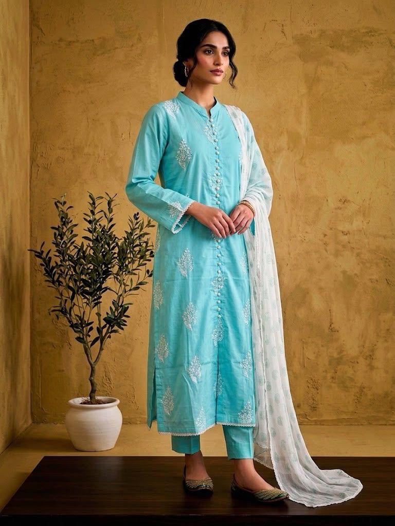 Soft Embroidered Lawn Outfit