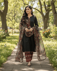Elegant Embroidered Lawn Suit